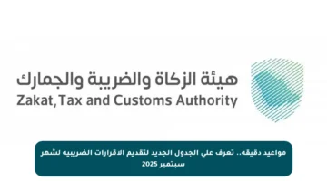 مواعيد دقيقة.. تعرف على الجدول الجديد لتقديم الإقرارات الضريبية لشهر سبتمبر 2025